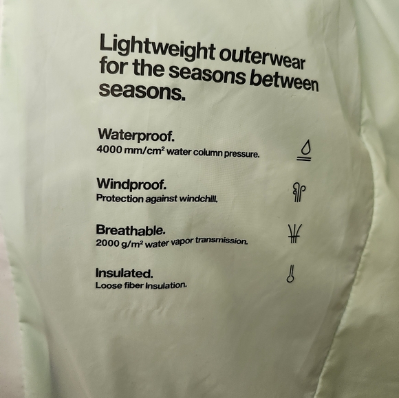 RAINS Hooded Puffer Loop Vest in Mineral with FREE Matching Backpack - Picture 7 of 15